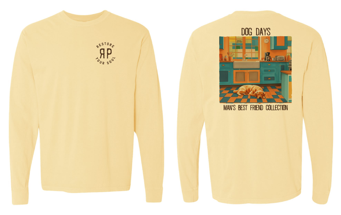 Dog Days Butter Long Sleeve Tee 2XL