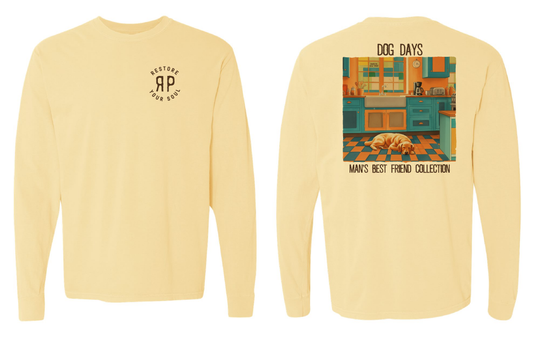 Dog Days Butter Long Sleeve Tee 2XL