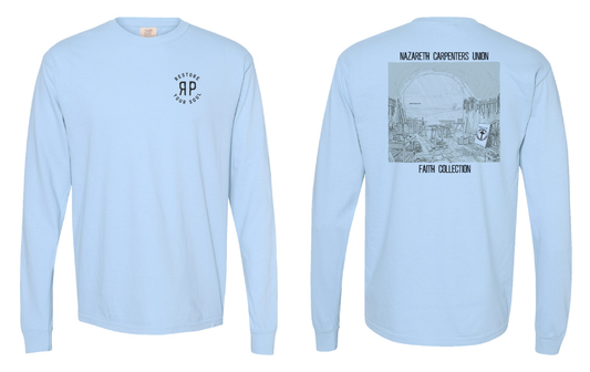 NCU Blue Long Sleeve Tee Large